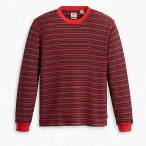 Levi's Long Sleeve Standard Fit Thermal Shirt Valliant Poppy Size XLarge